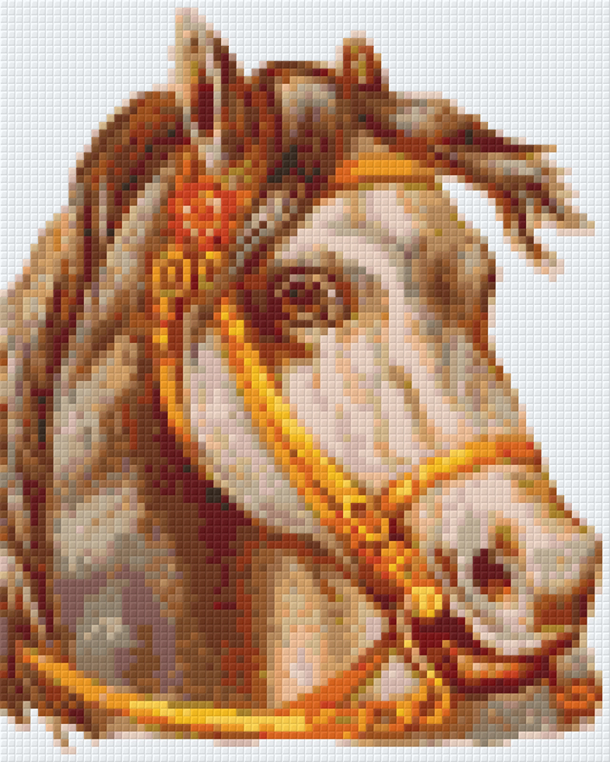 Victorian Horse Four [4] Baseplate PixelHobby Mini-mosaic Art Kit image 0